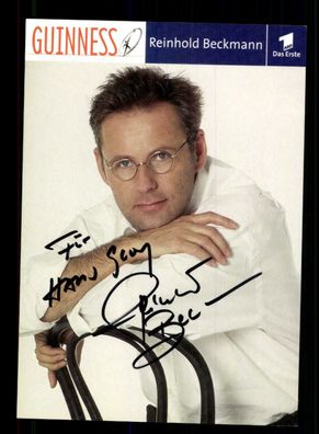 Reinhold Beckmann Guiness Autogrammkarte Original Signiert ## BC 177052