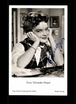 Romy Schneider Albach Rüdel Autogrammkarte Original Signiert ## BC 177354