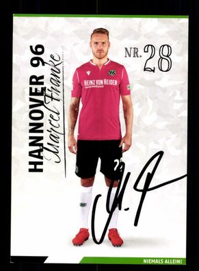 Marcel Franke Autogrammkarte Hannover 96 2019-2020 Original Signiert