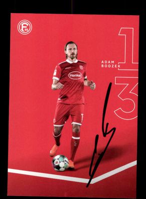 Adam Bodzek Autogrammkarte Fortuna Düsseldorf 2020-21 Original Signiert