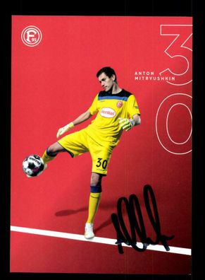 Anton Mitryushkin Autogrammkarte Fortuna Düsseldorf 2020-21 Original Signiert