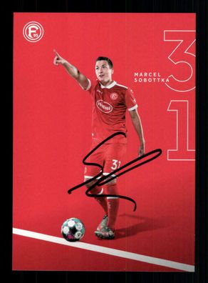 Marcel Sobottka Autogrammkarte Fortuna Düsseldorf 2020-21 Original Signiert