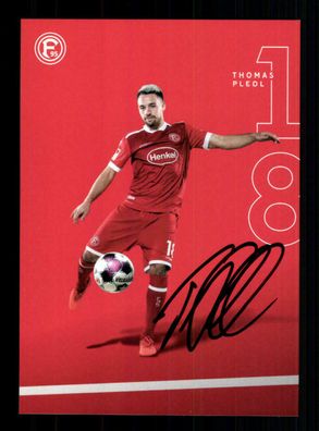 Thomas Pledl Autogrammkarte Fortuna Düsseldorf 2020-21 Original Signiert