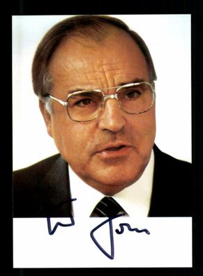 Helmut Kohl 1930-2017 Bundeskanzler 1982-1998 Original Signiert # BC 177995