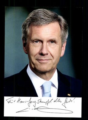 Christian Wulff Bundespräsident 2010-2012 Original Signiert # BC 178141