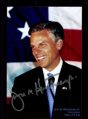 Jon Huntsman Junior Gouverneur von Utah 2005-2009 Original Signiert # BC 178212