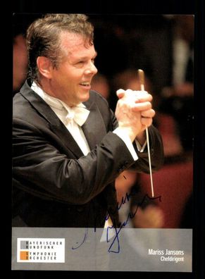 Mariss Jansons 1943-2019 Dirigent Oper Klassik Original Signiert ## BC 178536