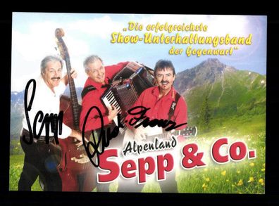 Alpenland Sepp und Co Autogrammkarte Original Signiert ## BC 178651