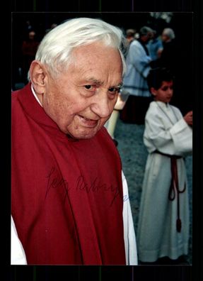 Georg Ratzinger (1924-2020) Bruder von Papst Benedik XVI Original Sign # G 32032