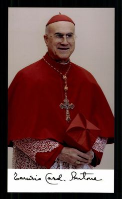 Tarcisco Kardinal Bertone (1934-) Original Signiert # G 31955