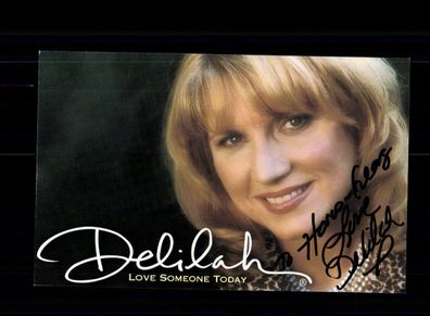 Delilah Autogrammkarte Original Signiert ## BC 178893