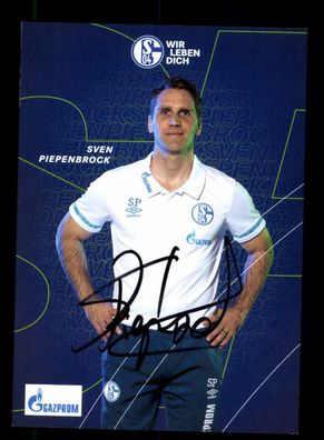 Sven Piepenbrock Autogrammkarte FC Schalke 04 2020-21 Original Signiert