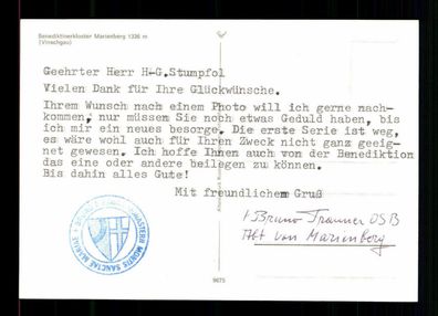 Bruno Trauner OSB Abt der Benektinerabtei Marienberg Signiert # BC 179336