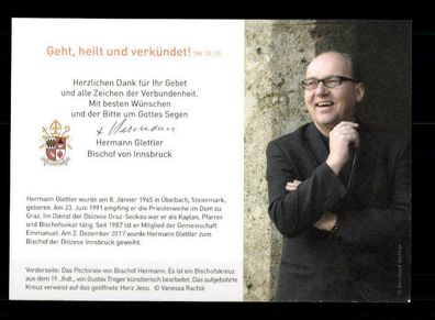 Hermann Glettler Bischof in Innsbruck Original Signiert # BC 179427