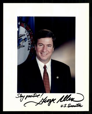 George Allen Gouverneur von Virginia Foto Original Signiert # BC G 32700