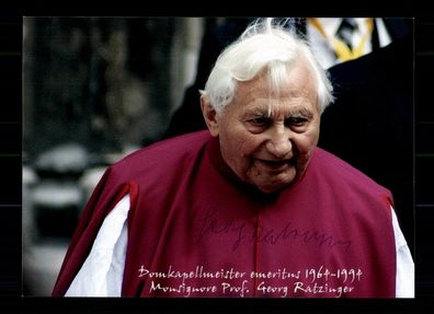 Georg Ratzinger (1924-2020) Bruder von Papst Benedik XVI Original Sign # G 32027