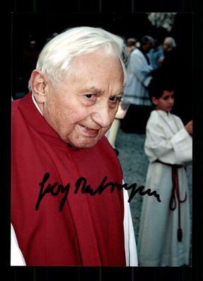 Georg Ratzinger (1924-2020) Bruder von Papst Benedik XVI Original Sign # G 32031