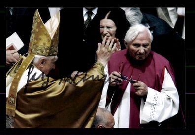 Georg Ratzinger (1924-2020) Bruder von Papst Benedik XVI Orig Sign # BC 173599