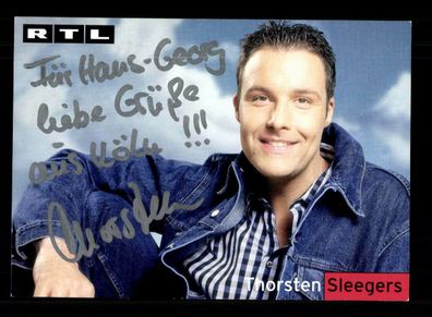 Thorsten Sleegers RTL Autogrammkarten Original Signiert ## BC 176274