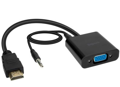 Speedlink HQ HDMI auf VGA Adapter Audio + Video Konverter PC Notebook Beamer TV