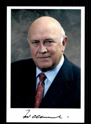 Frederik Willem de Klerk Premierminister Südafrika 1989-1994 Signiert #BC 176759