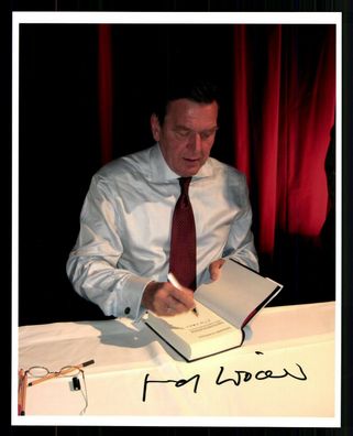 Gerhard schröder Bundeskanzler 1998-2005 Original Signiert # BC G 33019