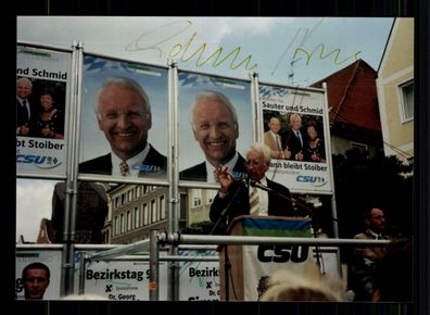 Edmund Stoiber Ministerpräsident Bayern 1993-2007 Original Signiert # BC G 33072