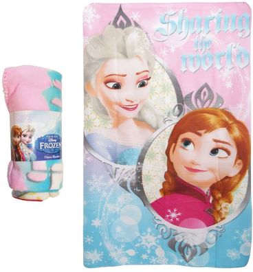 Disney Frozen Die Eiskönigin Fleecedecke 100x150cm Decke Blanket Anna Elsa