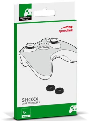 SL 8x SHOXX Game Enhancer StoßDämpfer ThumbStick Ringe für Xbox One Controller