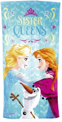 Disney Frozen Die Eiskönigin Badetuch Sister Queens Strandtuch Urlaub 140x70cm