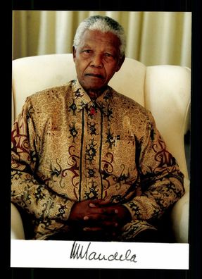 Nelson Mandela 1918-2013 Präsident von Südafrika Stempelsignatur ## BC G 33343