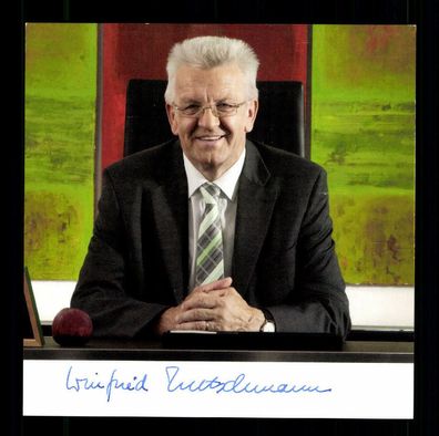 Winfried Kretschmann Ministerpräsident Baden Württemberg Signiert # BC G 33358