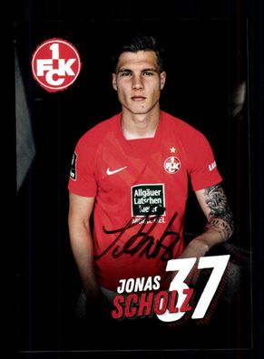Jonas Scholz Autogrammkarte 1. FC Kaiserslautern 2020-21 Original Signiert