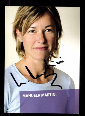 Manuela Martini Schriftsteller Autogrammkarte Original Signiert # BC 177588