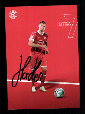 Florian Hartherz Autogrammkarte Fortuna Düsseldorf 2020-21 Original Signiert