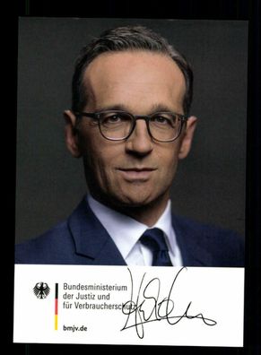 Heiko Maas Bundesaußenminister Autogrammkarte Original Signiert # BC 177982