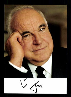 Helmut Kohl 1930-2017 Bundeskanzler 1982-1998 Original Signiert # BC 178000