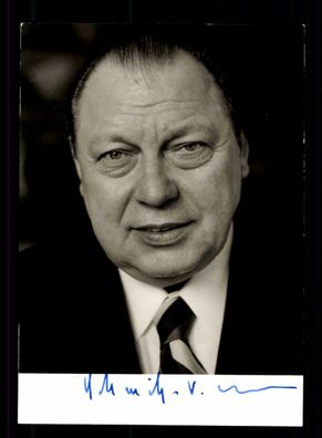 Hermann Schmitt Vockenhausen 1923-1979 SPD Politiker Signiert # BC 178319