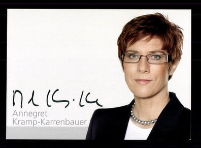 Annegret Kramp Karrenbauer CDU Vorsitzende 2018-2021 Signiert # BC 178358