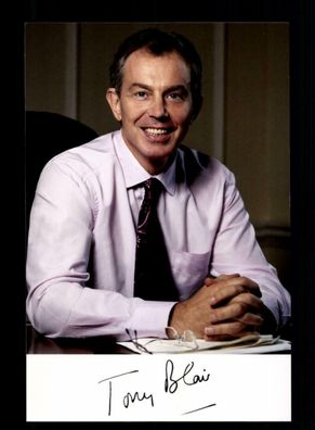 Tony Balir Premierminister England 1997-2007 Druck Unterschrift # 178480 D