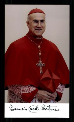 Tarcisco Kardinal Bertone (1934-) Original Signiert # G 31954