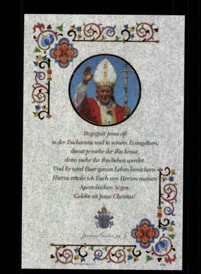 Papst Johannes Paul II Druck Autogrammkarte ## 179069 D