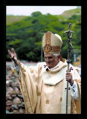 Papst Benedikt XVI Druck Autogrammkarte ## 179081 D