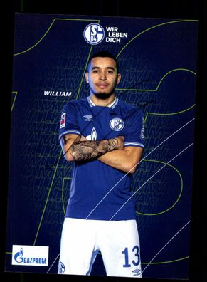 William Autogrammkarte FC Schalke 04 2020-21 Original Signiert