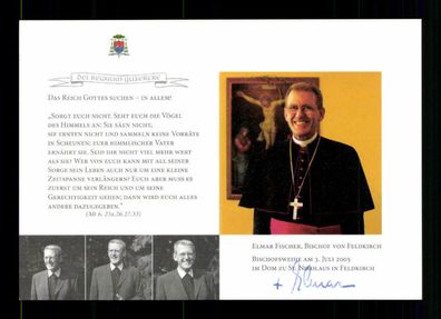 Elmar Fischer Bischof von Feldkirch Original Signiert # BC 179444