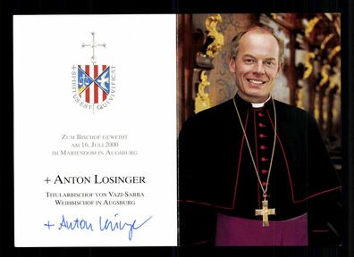 Anton Losinger Weihbischof von Augsburg Original Signiert # BC 179769