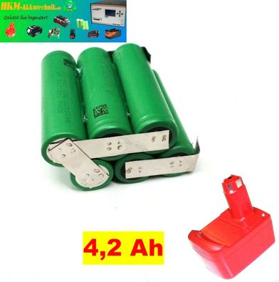 Tauschpack für KRESS Akku 10,8 V -2,2 Li-Ion mit 4,2 Ah 4200 mAh