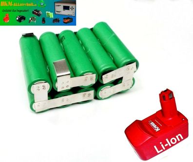 Tauschpack für KRESS Akku 18 V -2,2 Li-Ion mit 3 Ah 3000 mAh