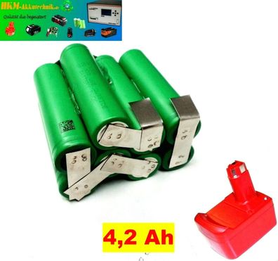 Tauschpack für KRESS Akku 14,4 V -2,2 Li-Ion mit 4,2 Ah 4200 mAh