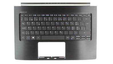 Acer Notebook Aspire S5-371 Gehäuseoberteil Palmrest QWERTZ Backlit Swiss/ De